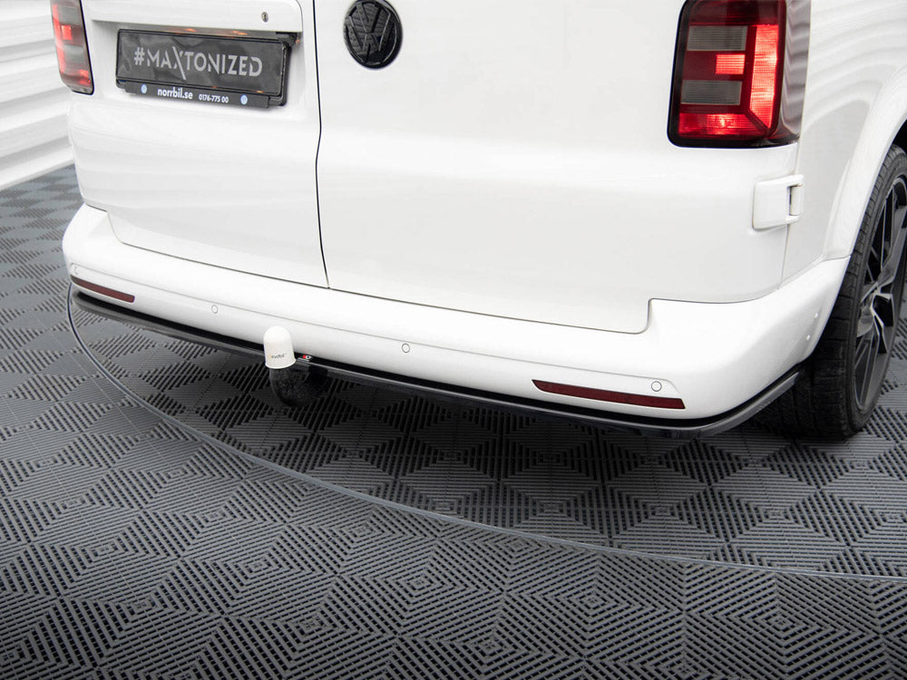 Central Rear Splitter Volkswagen T6 Long Facelift