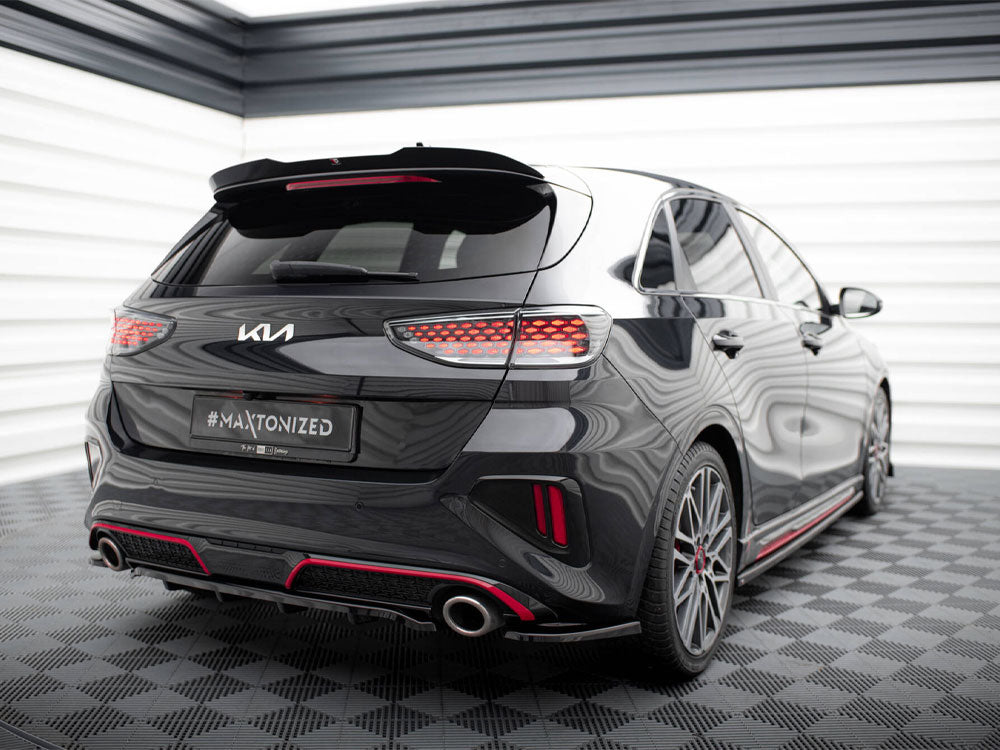 Central Rear Splitter (Vertical Bars) Kia Ceed GT Mk3 Facelift