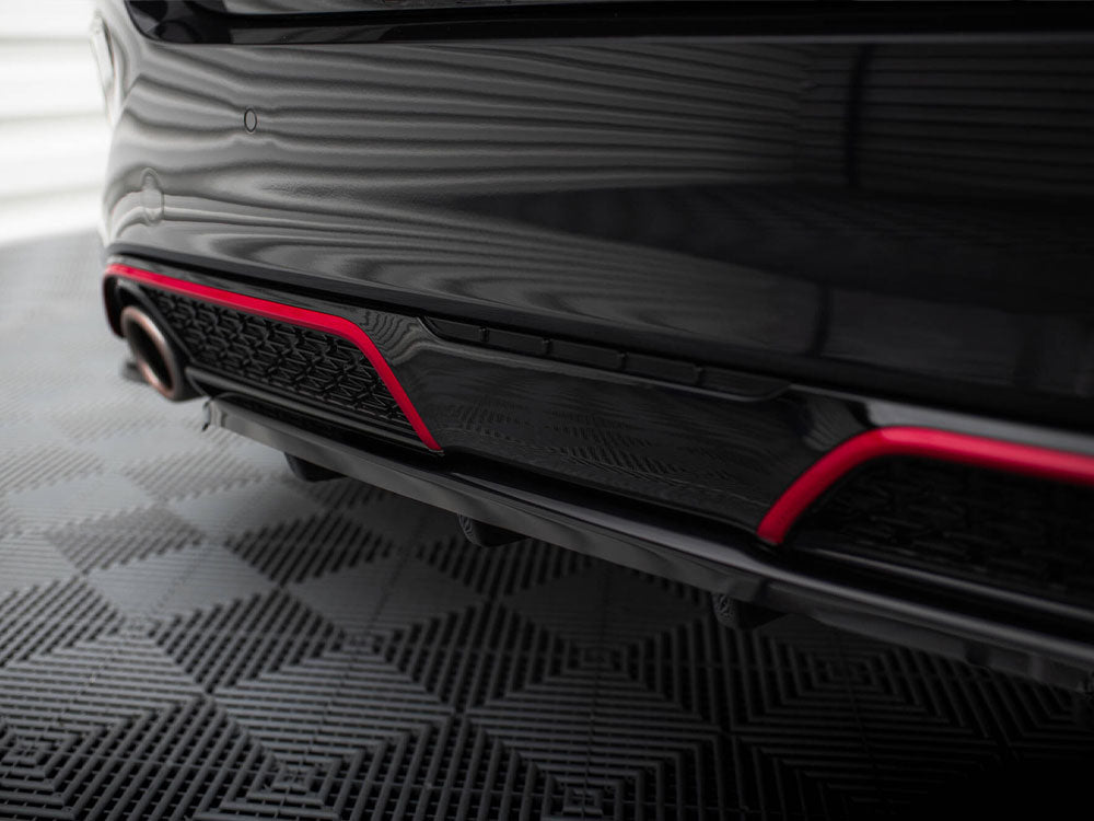 Central Rear Splitter (Vertical Bars) Kia Ceed GT Mk3 Facelift