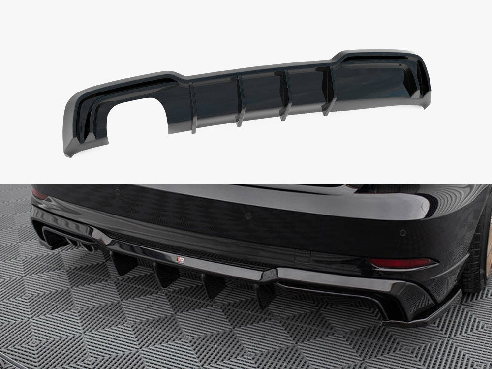 Rear Valance Audi A3 S-Line Sportback 8V Facelift (Version with dual exhausts on one side)
