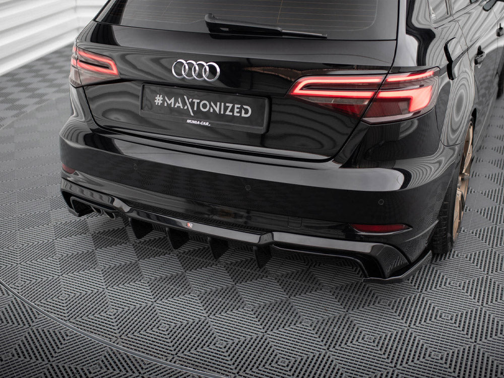 Rear Valance Audi A3 S-Line Sportback 8V Facelift (Version with dual exhausts on one side)