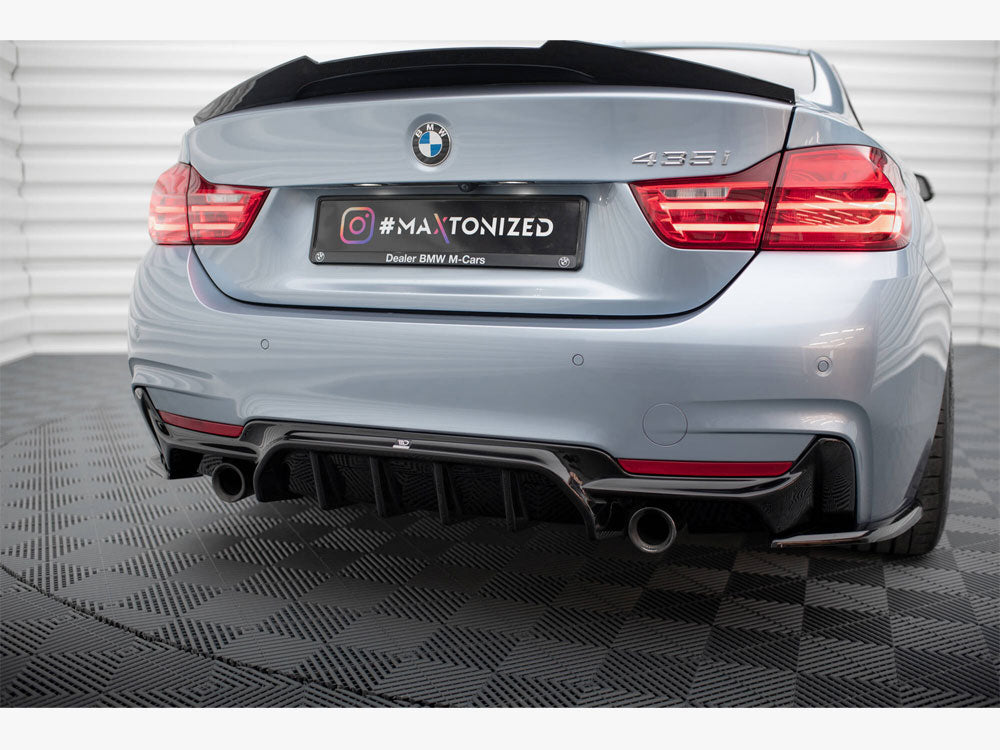 Rear Valance BMW 4 Coupe / Gran Coupe / Cabrio M-Pack F32 / F36 / F33 (Version with single exhausts on both sides)