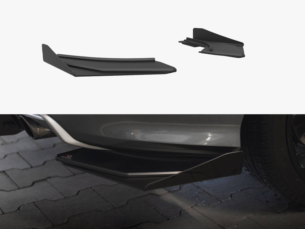 Street Pro Rear Side Splitters + Flaps Audi S3 Sedan 8V