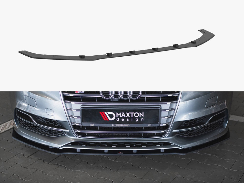 Street PRO Front Splitter Audi S3 / A3 S-Line Sedan 8V - Black-Red
