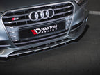 Street PRO Front Splitter Audi S3 / A3 S-Line Sedan 8V - Black-Red