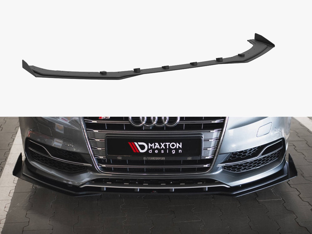 Street PRO Front Splitter + Flaps Audi S3 / A3 S-Line Sedan 8V