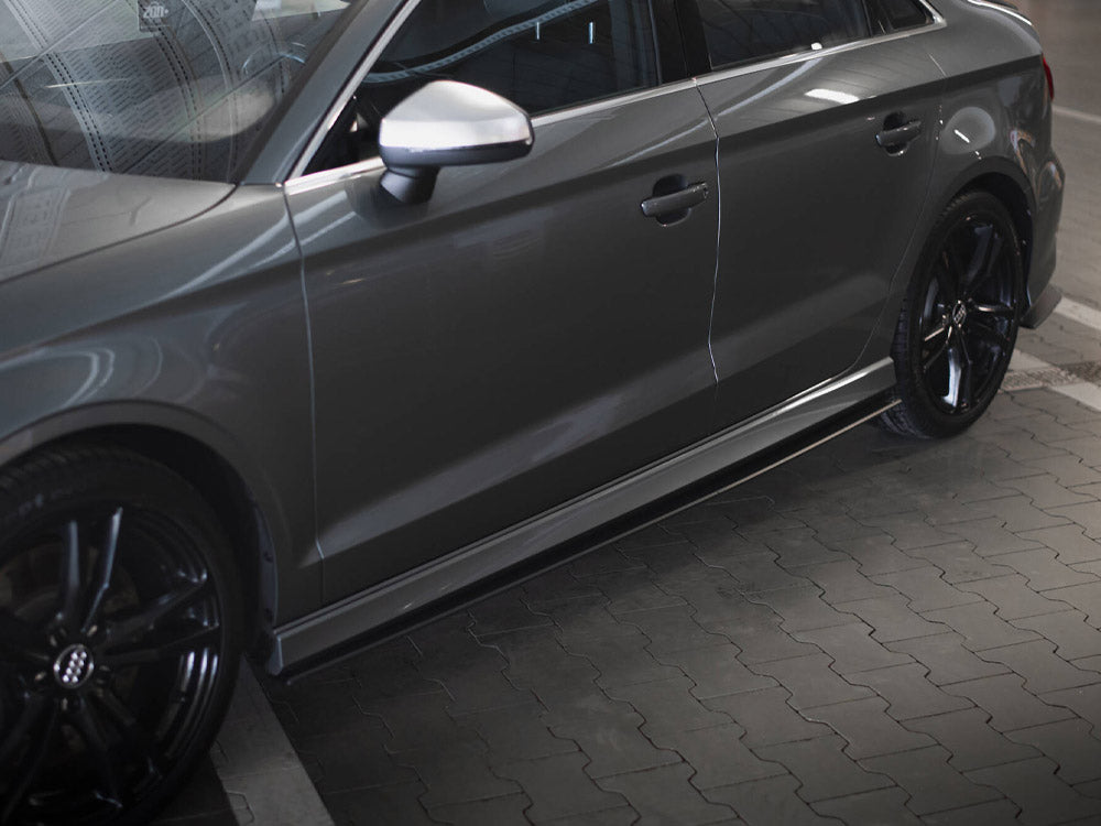 Street PRO Side Skirts Diffusers Audi S3 / A3 S-Line Sedan 8V