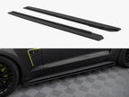 Street PRO Side Skirts Diffusers Ford Mustang GT Mk6 - Black-Red
