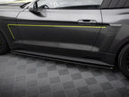 Street PRO Side Skirts Diffusers Ford Mustang GT Mk6 - Black-Red