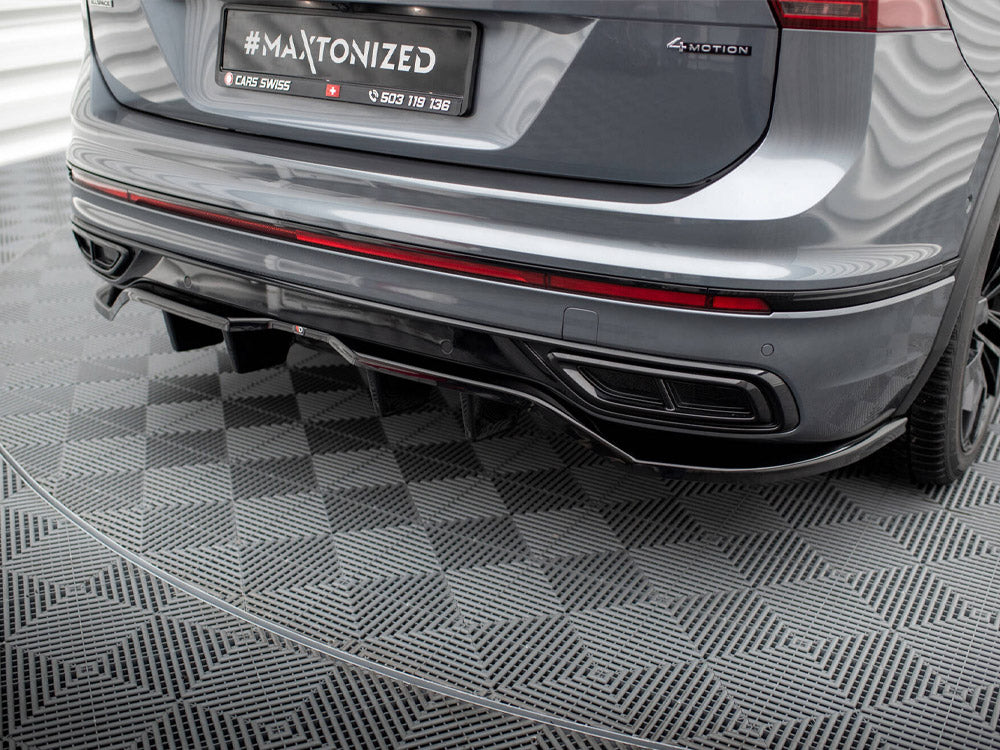 Rear Splitter (Vertical Bars) Volkswagen Tiguan Allspace R-Line Mk2 Facelift