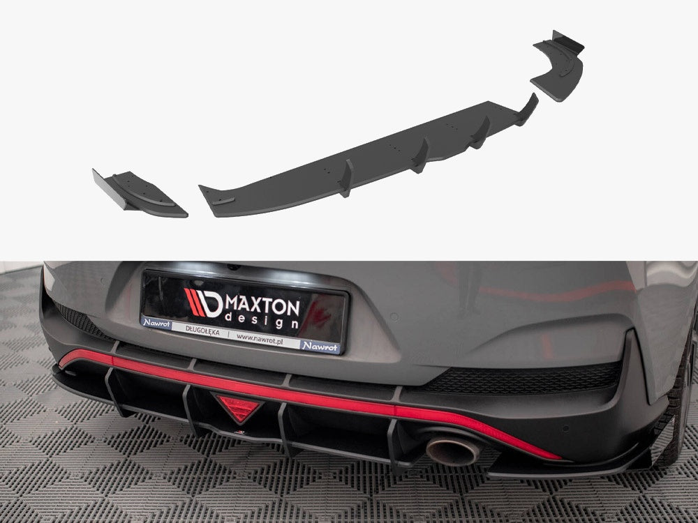 Street PRO Rear Diffuser + Flaps Hyundai I30 Fastback N-Line Mk3 Facel ...