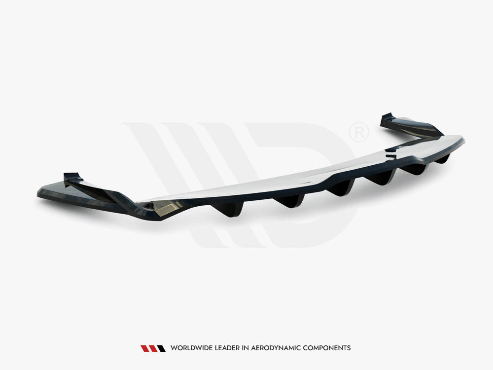Rear Splitter (Vertical Bars) V.2 Tesla Model S Plaid Mk1 Facelift