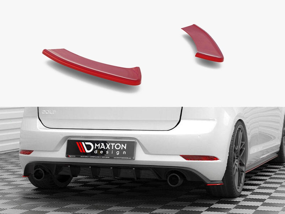 Rear Side Splitters V.2 Volkswagen Golf GTI Mk7 Facelift