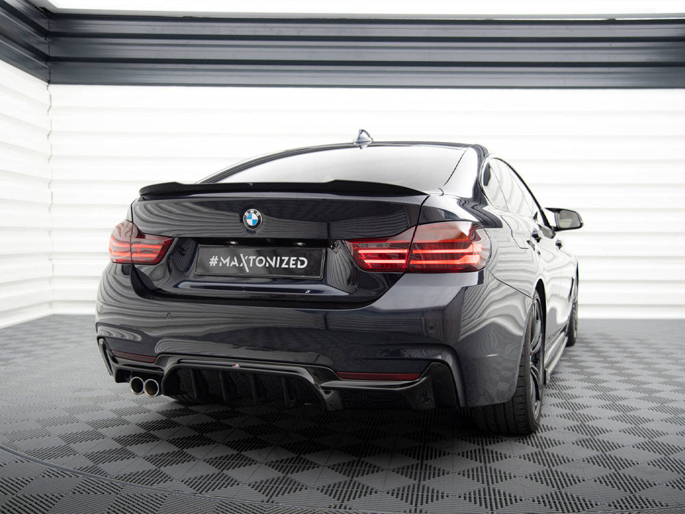 Rear Valance BMW 4 Coupe / Gran Coupe / Cabrio M-Pack F32 / F36 / F33 (Version with exhaust on one side)