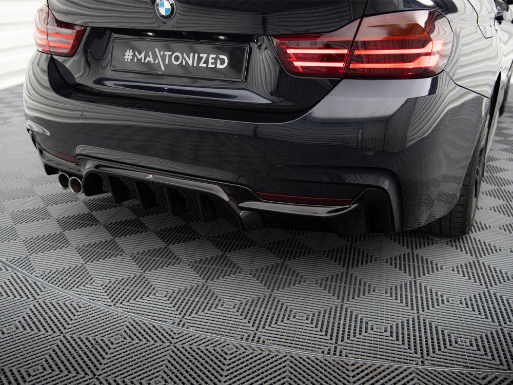 Rear Valance BMW 4 Coupe / Gran Coupe / Cabrio M-Pack F32 / F36 / F33 (Version with exhaust on one side)
