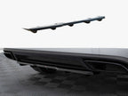 Central Rear Splitter (Vertical Bars) Skoda Kodiaq RS - Carbon Look
