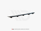 Central Rear Splitter (Vertical Bars) Skoda Kodiaq RS - Carbon Look