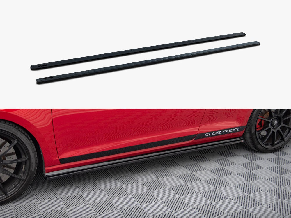 Side Skirts Diffusers VW Golf Mk7 GTI Clubsport - Textured