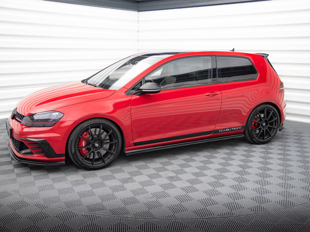 Side Skirts Diffusers VW Golf Mk7 GTI Clubsport - Textured