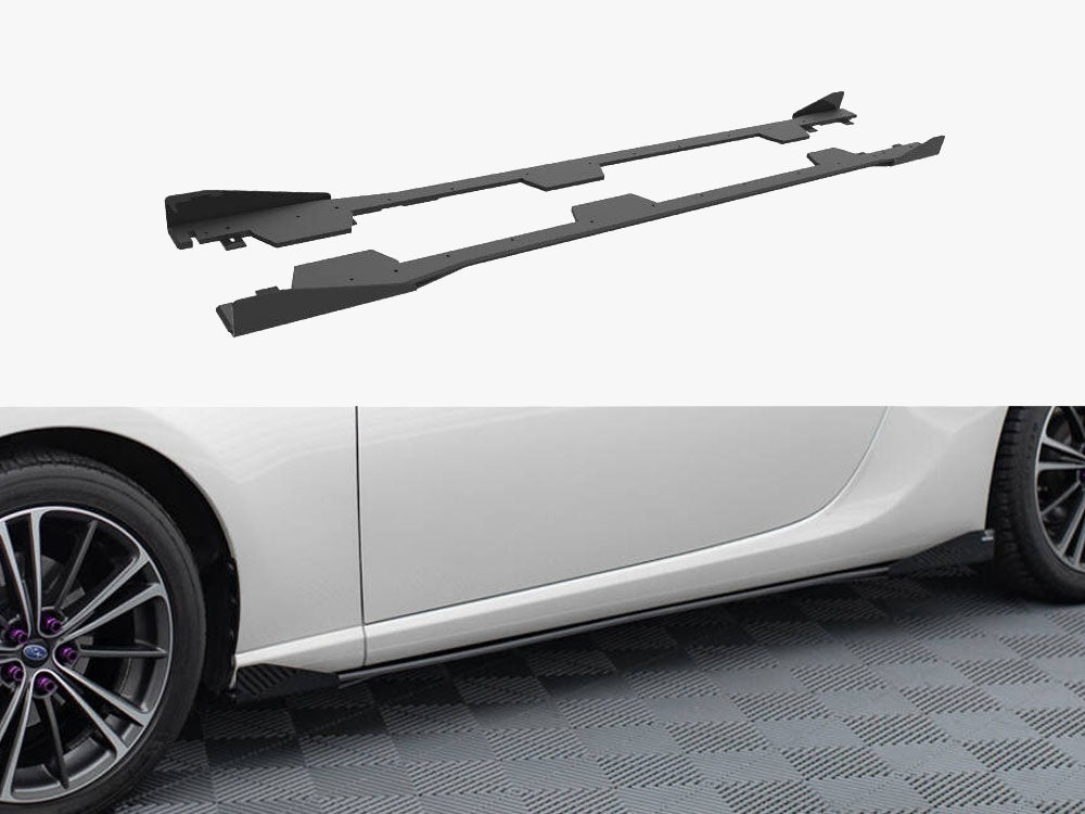Street PRO Side Skirts Diffusers + Flaps Subaru BRZ Mk1 / Mk1 Facelift
