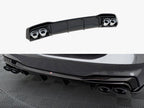 Rear Valance + Exhaust Ends Imitation Audi A7 S-Line C8 / S7 C8 / C8 Facelift / S7 Facelift