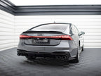 Rear Valance + Exhaust Ends Imitation Audi A7 S-Line C8 / S7 C8 / C8 Facelift / S7 Facelift