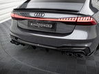 Rear Valance + Exhaust Ends Imitation Audi A7 S-Line C8 / S7 C8 / C8 Facelift / S7 Facelift
