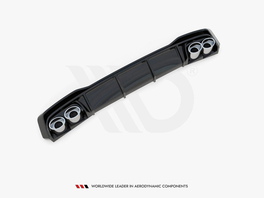 Rear Valance + Exhaust Ends Imitation Audi A7 S-Line C8 / S7 C8 / C8 Facelift / S7 Facelift