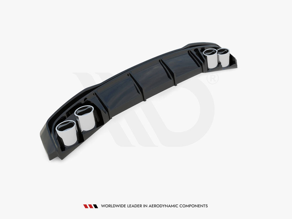 Rear Valance + Exhaust Ends Imitation Audi A7 S-Line C8 / S7 C8 / C8 Facelift / S7 Facelift