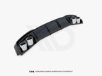 Rear Valance + Exhaust Ends Imitation Audi A7 S-Line C8 / S7 C8 / C8 Facelift / S7 Facelift