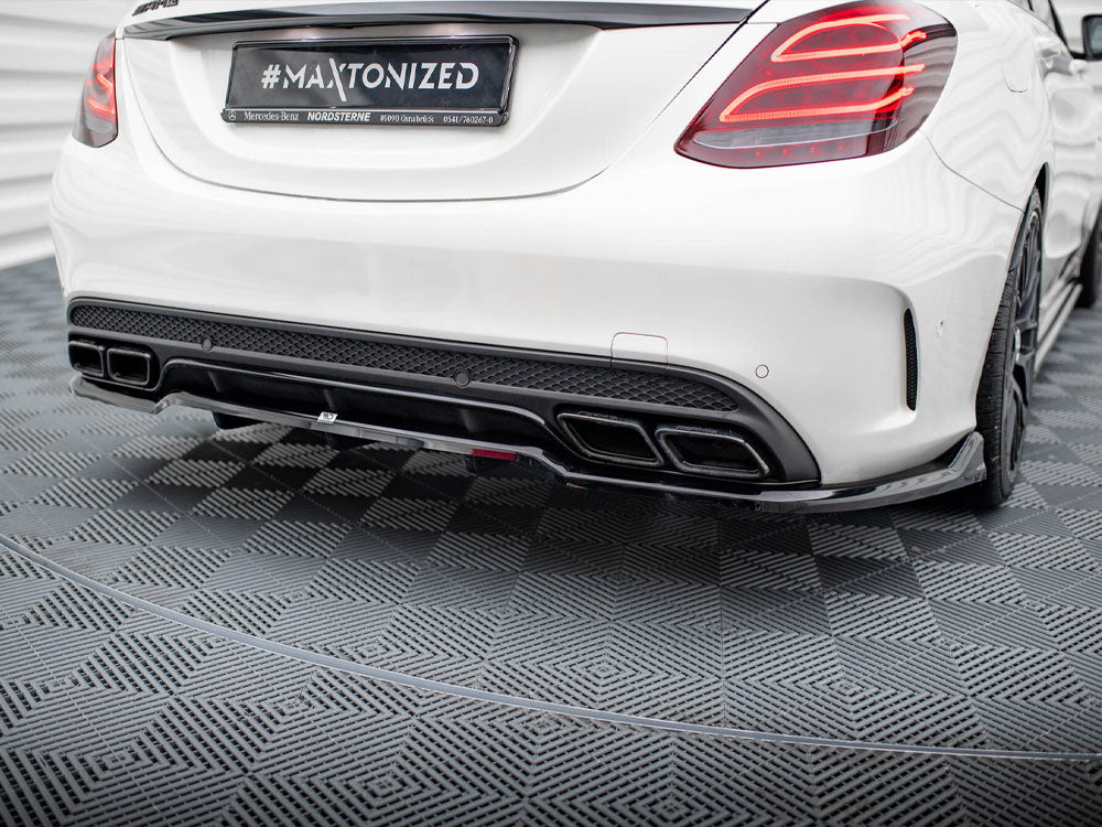 Rear Splitter (Vertical Bars) Mercedes-AMG C63 Sedan / Estate W205 / S205