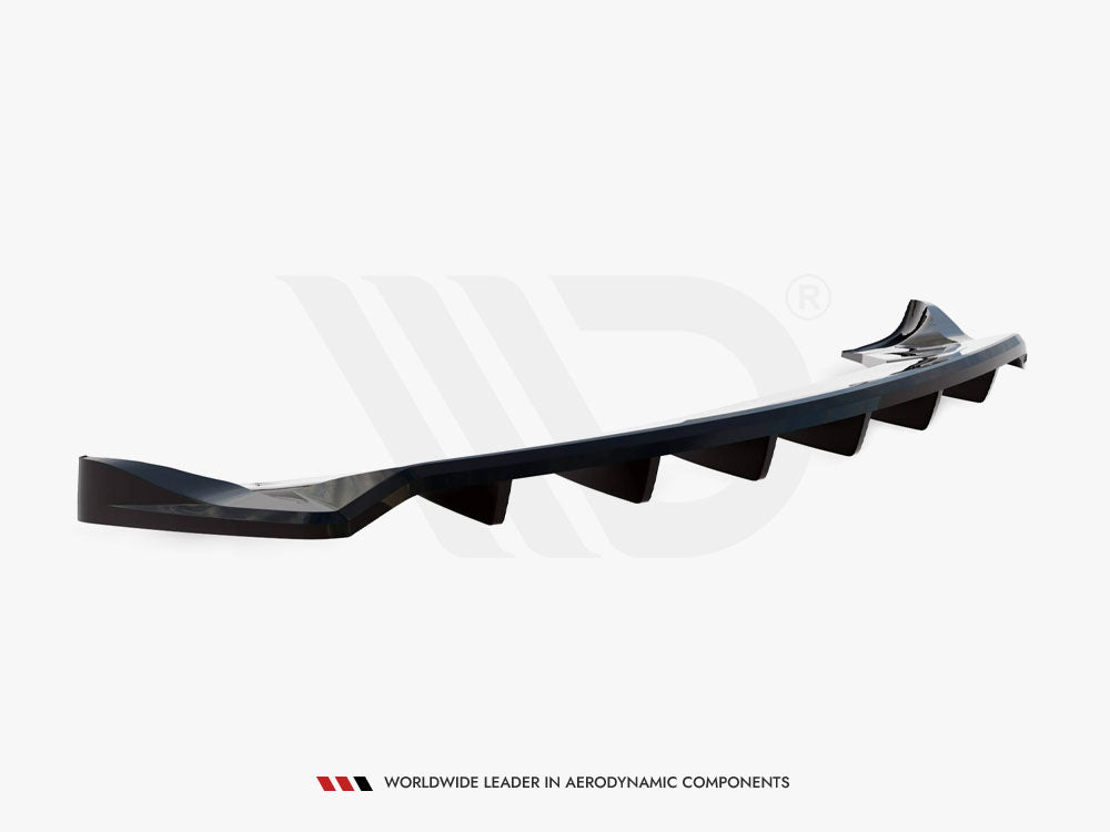 Rear Splitter (Vertical Bars) Tesla Model X Mk1 Facelift