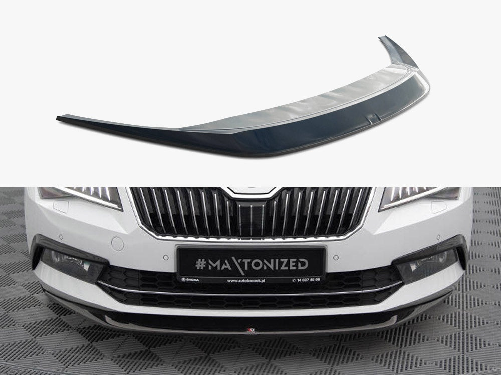 Front Splitter V.1 Skoda Superb Mk3 - Textured