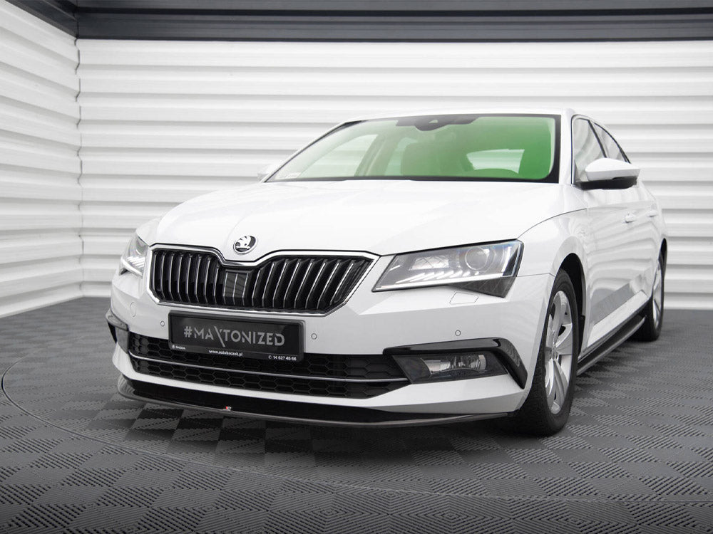 Front Splitter V.1 Skoda Superb Mk3 - Textured