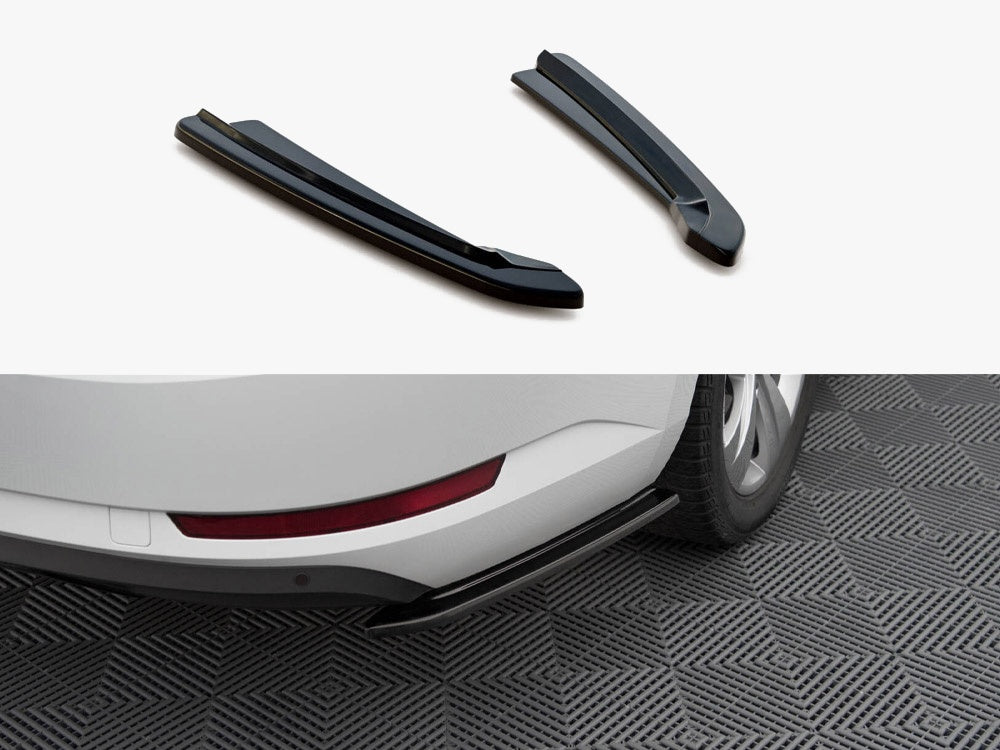 Rear Side Splitters Skoda Superb Mk3 Hatchback / Estate - Carbon Look