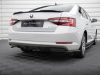 Rear Side Splitters Skoda Superb Mk3 Hatchback / Estate - Carbon Look