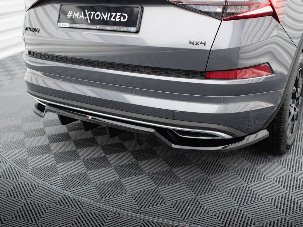 Rear Splitter (Vertical Bars) Skoda Kodiaq Sportline Mk1 Facelift