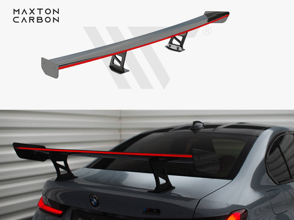 Carbon Spoiler With Internal Brackets Uprights + LED BMW M3 G80 / M340i G20 / 3 M-Pack G20 / 3 Standard G20