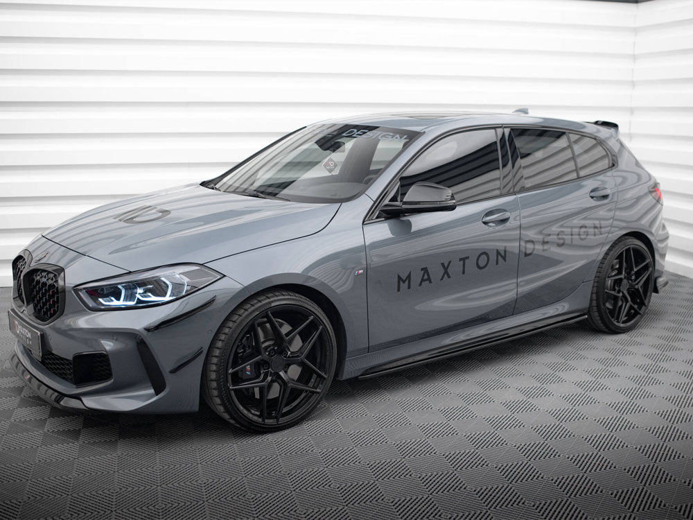 Side Skirts Diffusers V.2 BMW 1 F40 M-Sport / M135i - Carbon Look