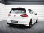 Rear Side Splitters V.1 VW Golf R / R-Line Mk7 - Carbon Look