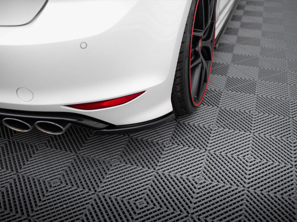 Rear Side Splitters V.1 VW Golf R / R-Line Mk7 - Carbon Look