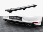Central Rear Splitter (Vertical Bars) VW Golf R Mk7 - Carbon Look