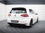 Central Rear Splitter (Vertical Bars) VW Golf R Mk7 - Carbon Look