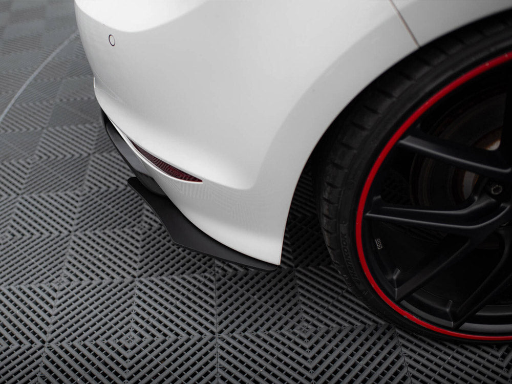 Rear Diffuser &amp; Rear Side Splitters VW Golf R Mk7 Hatchback