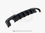Rear Valance V.2 BMW 5 M-Pack F10 / F11 (Version with two single exhausts)