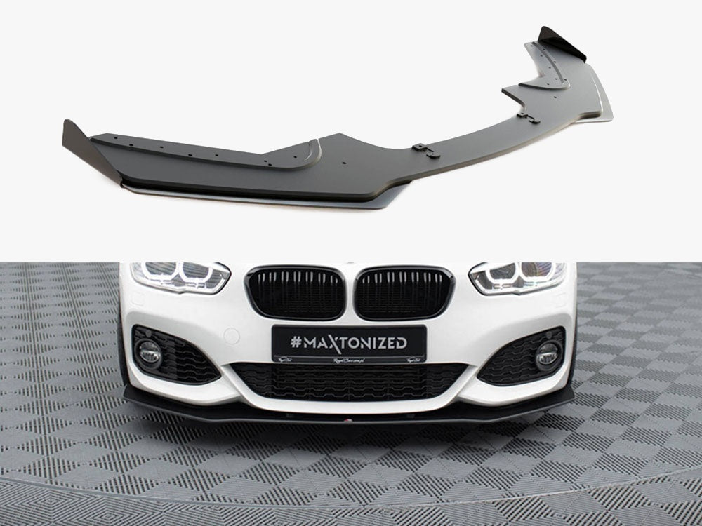 Street PRO Front Splitter V.3 + Flaps BMW 1 F20 M-Pack Facelift / M140i