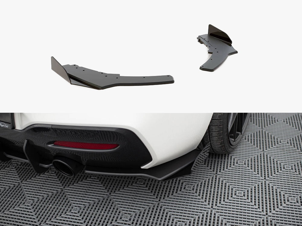 Street PRO Rear Side Splitters V.2 + Flaps BMW 1 F20 M140i