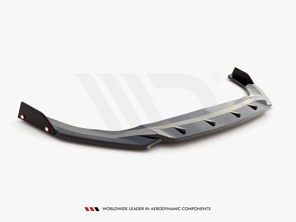 Front Splitter V.2 + Flaps Volkswagen Golf GTI / GTE / GTD / R-Line Mk8