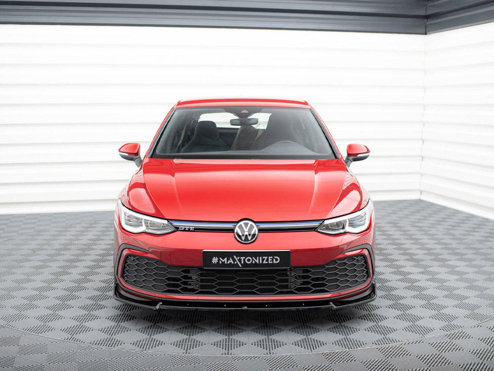Front Splitter V.3 + Flaps Volkswagen Golf GTI / GTE / GTD / R-Line Mk8