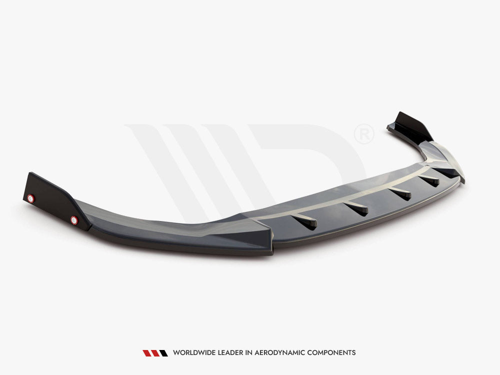 Front Splitter V.3 + Flaps Volkswagen Golf GTI / GTE / GTD / R-Line Mk8